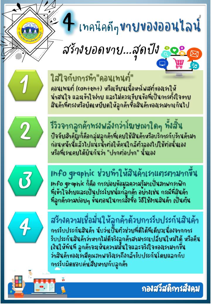 4 เทคนคดๆขายของออนไลน